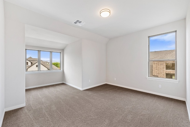 view of carpeted empty room