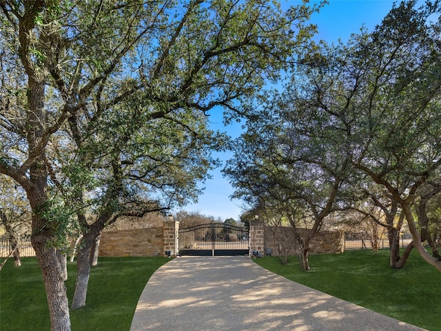 view of front of home with a front lawn