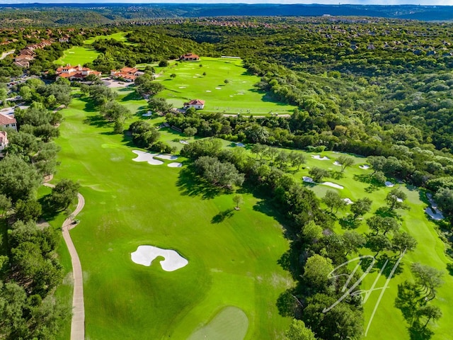 3109 Wild Rock Cv, Austin, TX 78732 - aerial view with a view of trees and golf course view