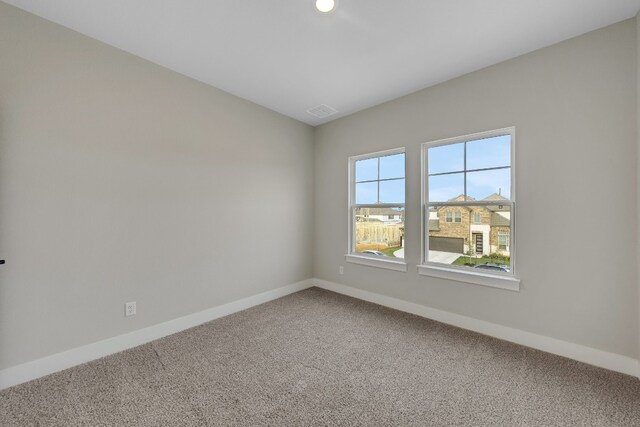 view of carpeted empty room