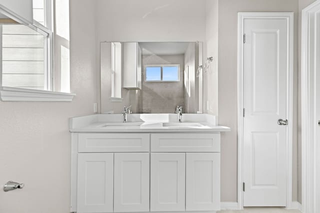 bathroom with vanity