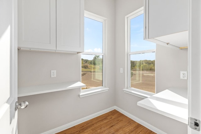 interior space featuring hardwood / wood-style flooring