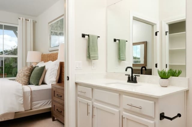 bathroom with vanity