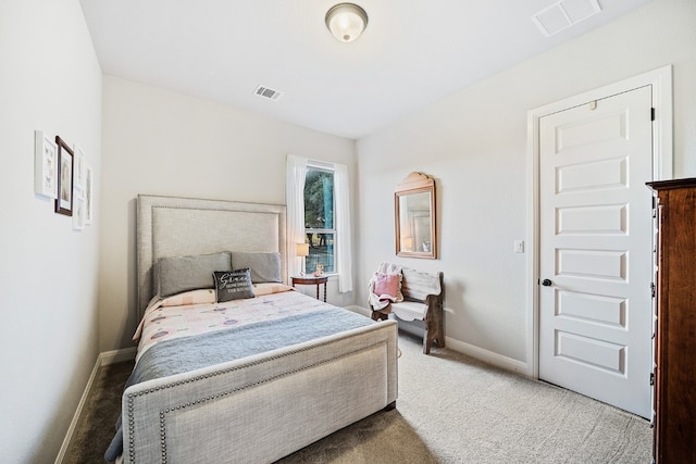 bedroom featuring carpet flooring