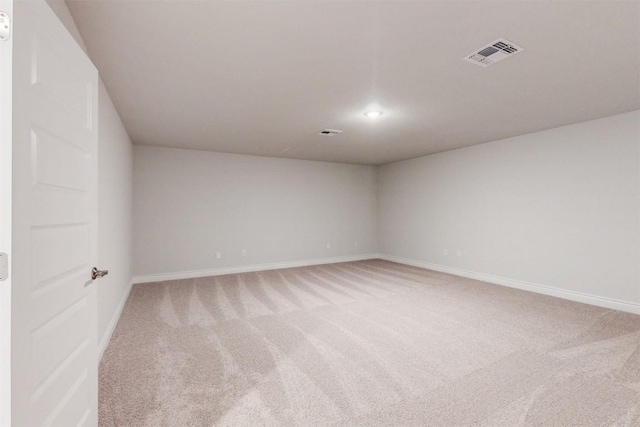 empty room with carpet floors