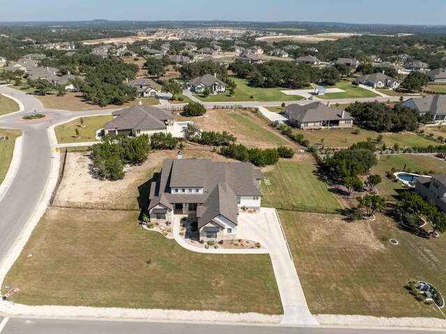 501 Francis Ct, Liberty Hill, TX 78642 - aerial view of property and surrounding area with nearby suburban area