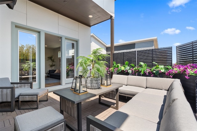 view of patio / terrace with outdoor lounge area