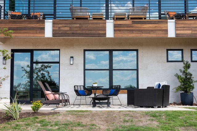 rear view of house featuring a patio area