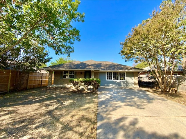 view of ranch-style house