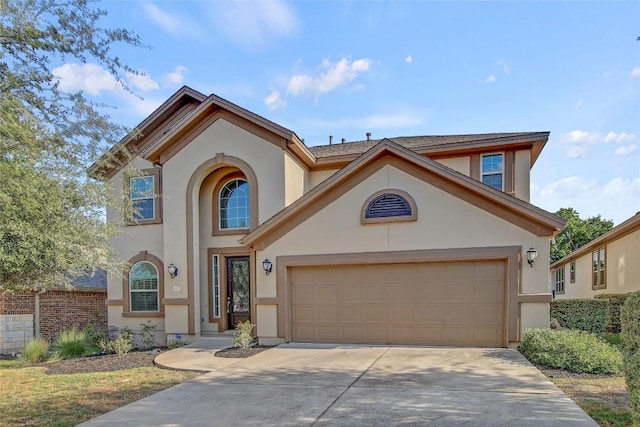 3317 Venezia Vw, Leander, TX 78641 - view of front facade featuring stucco siding and concrete driveway
