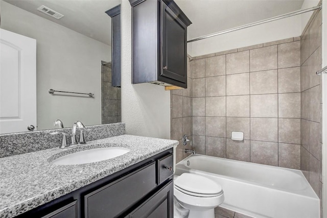 3317 Venezia Vw, Leander, TX 78641 - full bathroom with vanity, toilet, and bathtub / shower combination