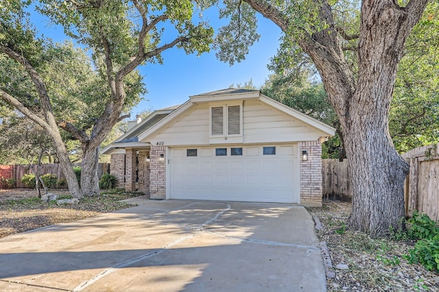 ranch-style house with a garage