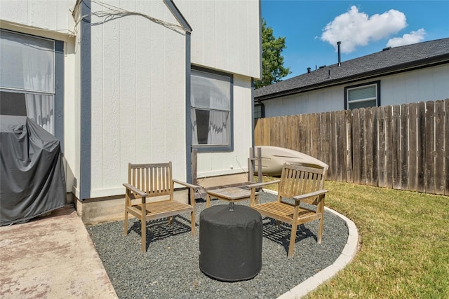 view of patio / terrace featuring area for grilling