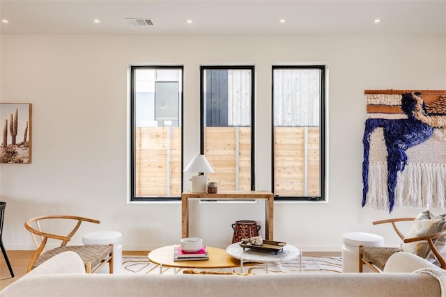 2112 Lawnmont Ave, Austin, TX 78756 - living area featuring recessed lighting and wood finished floors