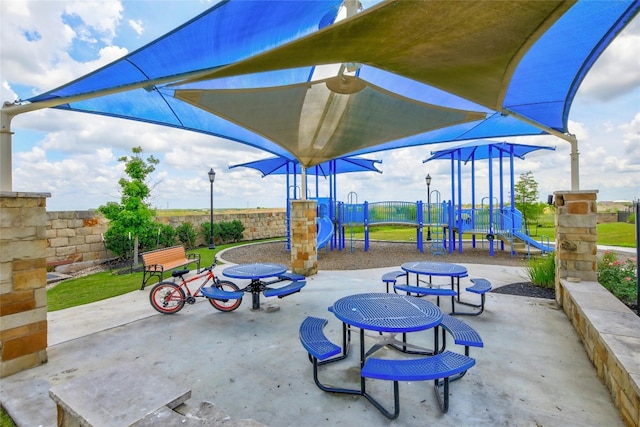 view of patio / terrace with a playground