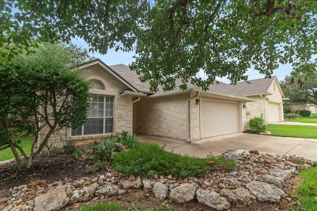 ranch-style house with a garage