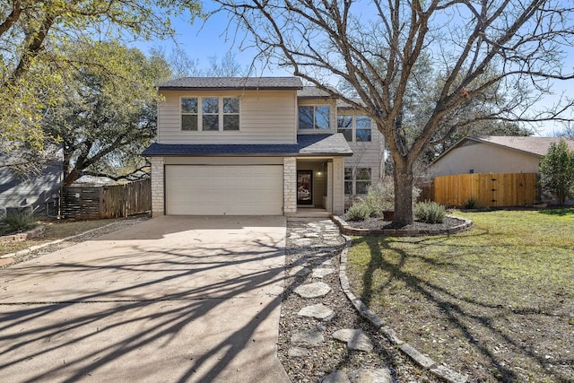 4910 Pelham Dr, Austin, TX 78727 - traditional-style house with a garage, concrete driveway, and roof with shingles
