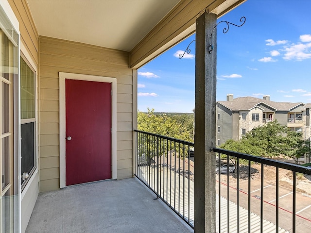 view of balcony