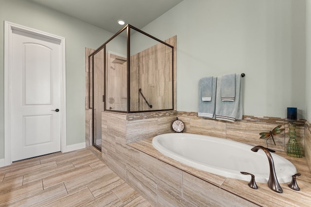 214 Darwins Way, Lakeway, TX 78734 - bathroom with a bath and a shower stall