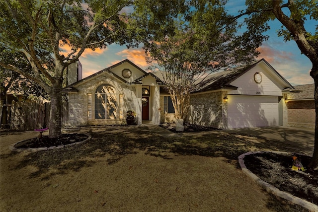 ranch-style house with a garage