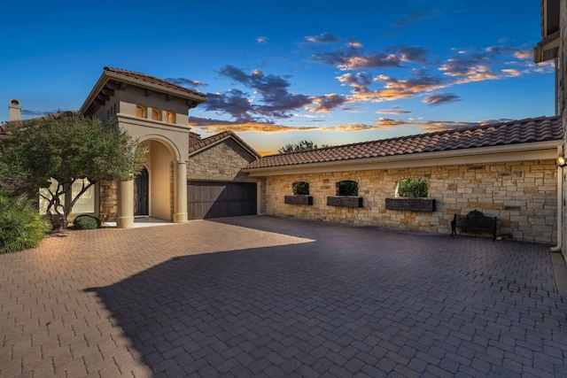 view of mediterranean / spanish-style home