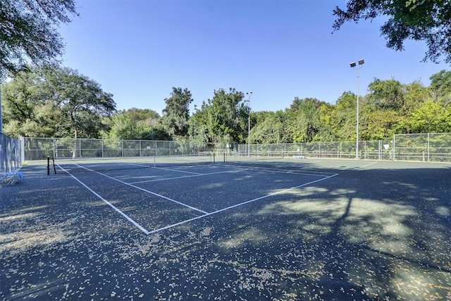 view of tennis court