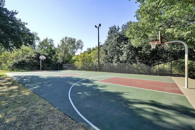 view of sport court