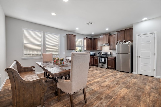 dining room featuring hardwood / wood-style floors