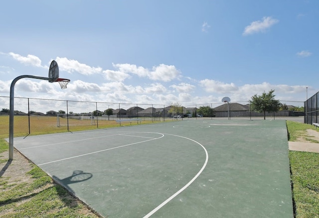 view of basketball court