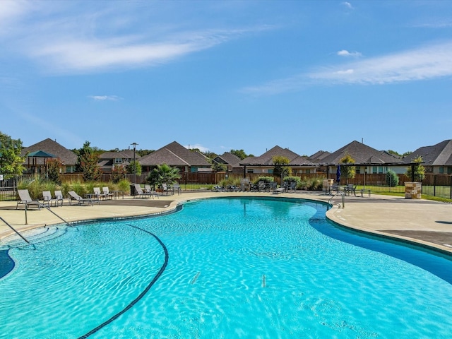 view of pool with a patio