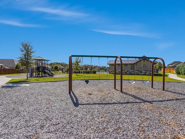 view of jungle gym