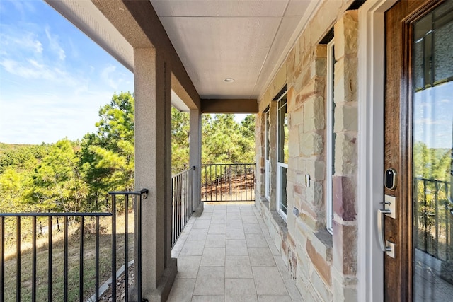 view of balcony