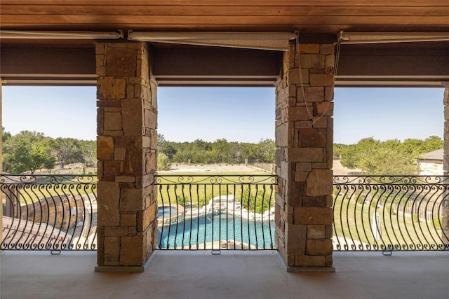 view of balcony