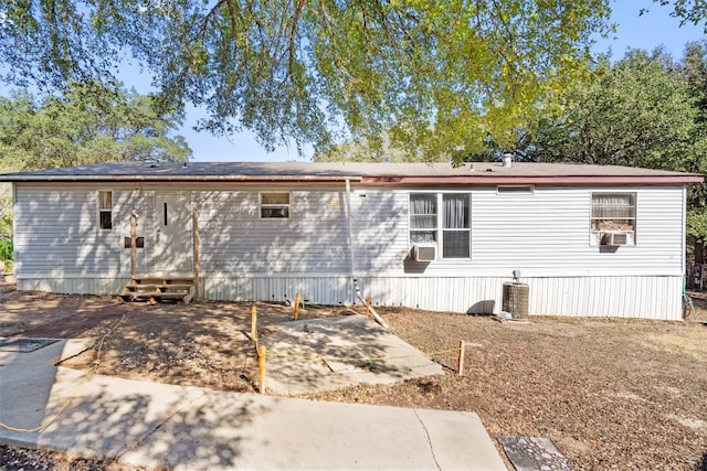 rear view of property with a patio area