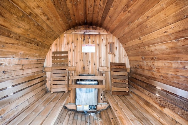 interior space with wood finished floors