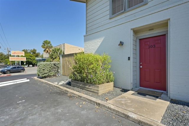 view of entrance to property