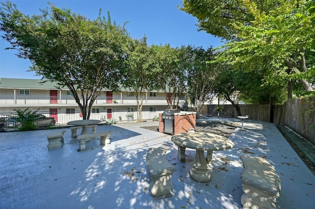 view of home's community featuring a patio area