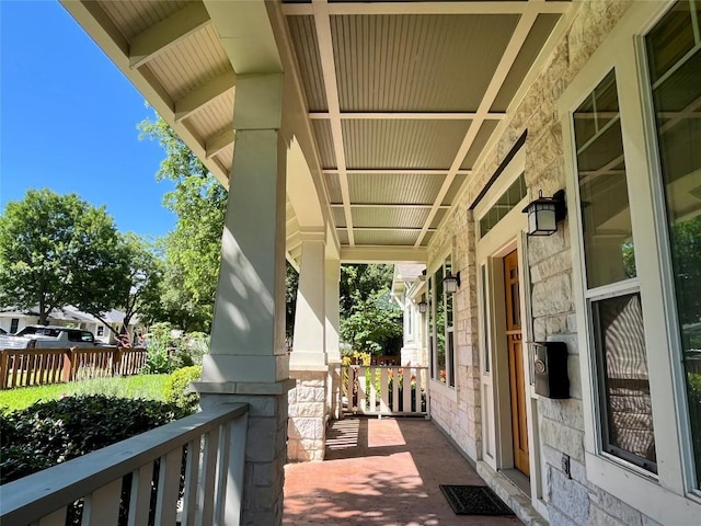 2204 Lindell Ave, Austin, TX 78704 - view of patio featuring a porch