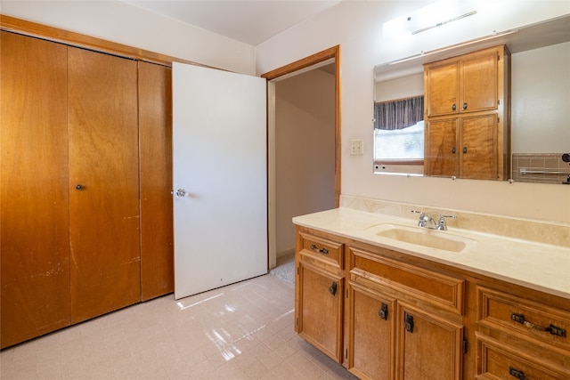 bathroom with vanity