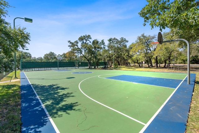 view of sport court