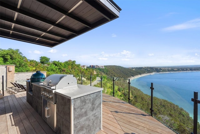 6809 Oasis Pass, Austin, TX 78732 - deck with a water view