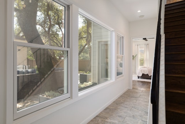 interior space with plenty of natural light