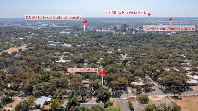 110 E Holland St, San Marcos, TX 78666 - aerial view
