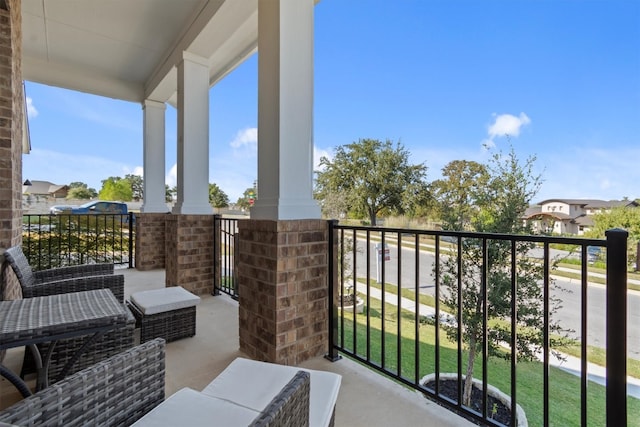 view of balcony