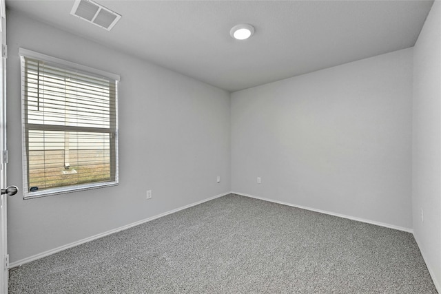 view of carpeted empty room