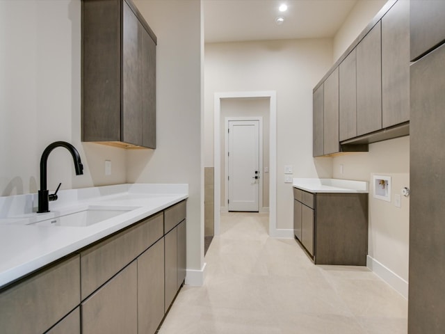 kitchen featuring sink