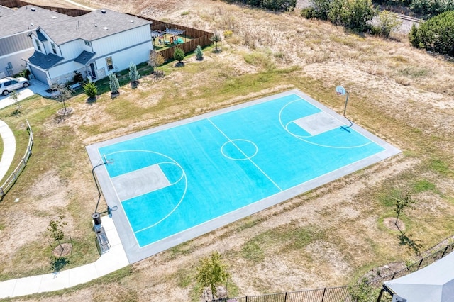 view of basketball court