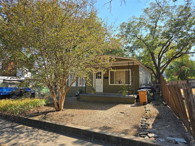 view of front of home