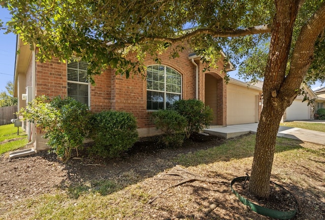 view of front of home featuring a garage