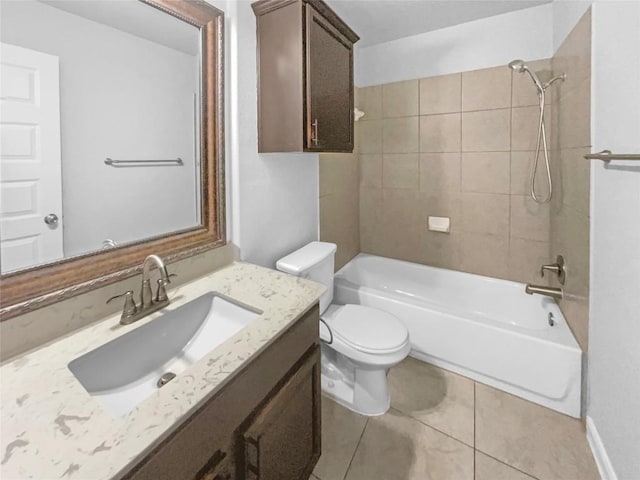 305 Rock Mill Loop, Georgetown, TX 78626 - full bath with vanity, shower / washtub combination, toilet, and tile patterned floors